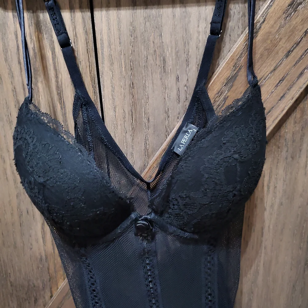 La Perla Black Lace Bodysuit - Picture 3 of 4